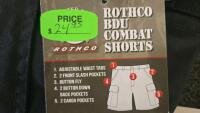 Military Uniform Set: Mil-Spec Plus Shirt & Trousers (2XL), Rothco Boonie Hat (6-3/4), Patrol Cap (Large-Regular) Military Surplus Cold Weather Lot: Parka Liner 180/112, Rothco BDU Shorts, 3 Pairs Wool Glove Inserts - 5