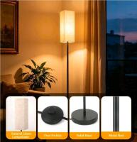 Laiensia Double Rod Garment Rack, W/ HooperBriwght Cilindrical Lamp - 3