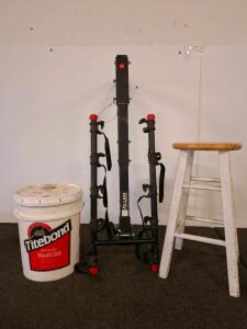Allen Sports 552RR Hitch-Mount 5-Bike Rack, 2" Receiver, Steel Frame, Folding Arms, Black. ( shelf A) wood glue, bar stool