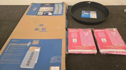 Metalux 2x4 ft LED Panel 4800 Lumens, Camco 26&rdquo; Water Heater Pan, Barbie President Costume 4-6