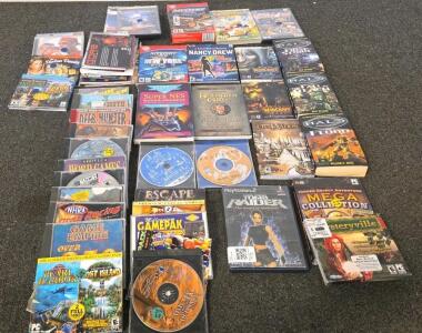 Retro PC and PlayStation 2 Game Lot &ndash; Warcraft, Half-Life, Tomb Raider