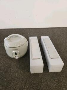 2 Tabletop Ethanol Fireplace, White, 13.7" x 7.0" x 5.5", Includes Snuffer Lid, Liangmeixin cooker