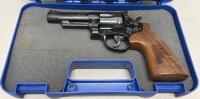 Smith & Wesson Model 29-10 .44 Magnum Engraved 4" Revolver, Walnut Grips, Blue Finish, Case - 7