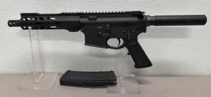 Anderson AM-15 AR Pistol, Multi-Cal, 5.5" Barrel, "We The People" Engraving, S/N 22056069
