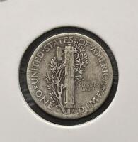 1943-S and 1944 Mercury Dimes &ndash; 90% Silver, Circulated Condition - 3