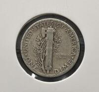 1943-S and 1944 Mercury Dimes &ndash; 90% Silver, Circulated Condition - 5