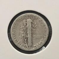 1943-D & 1944-S Mercury Dimes, 90% Silver, Circulated, WWII Era, Adolph Weinman Design - 5
