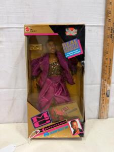 M.C. Hammer Mattel Doll 1990, Exclusive Cassette Tape, Gold Sunglasses, Boxed, 12-Inch Figure