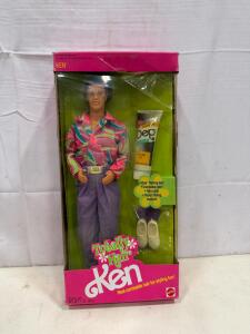 Totally Hair Ken Collectible Doll by Mattel in Original 1991 Packaging