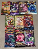 Lot Of 10 Pok&eacute;mon Booster Packs Reproduction Replicas
