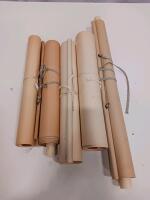Set of 5 Japanese/Chinese Landscape Hanging Scrolls, Ink & Watercolor, Signed with Seal - 4