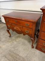 Traditional Cherry Highboy Chest and Lowboy Dresser Set, Chippendale Style, Brass Hardware - 4