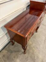 Traditional Cherry Highboy Chest and Lowboy Dresser Set, Chippendale Style, Brass Hardware - 5