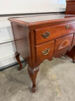 Traditional Cherry Highboy Chest and Lowboy Dresser Set, Chippendale Style, Brass Hardware - 6