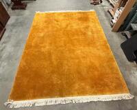 Great Eastern Rug Co. approx. 8x10 ft Hand-Tufted Wool Area Rug, Model 6311, Gold, Embossed Floral