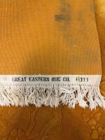 Great Eastern Rug Co. approx. 8x10 ft Hand-Tufted Wool Area Rug, Model 6311, Gold, Embossed Floral - 3