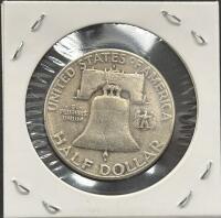 1953-S Franklin Half Dollar, 90% Silver, San Francisco Mint, Circulated - 2