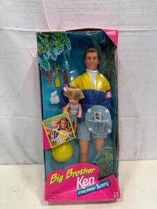Big Brother Ken & Baby Brother Tommy Doll Set 1996, Mattel 17065, Mint in Box with Accessories