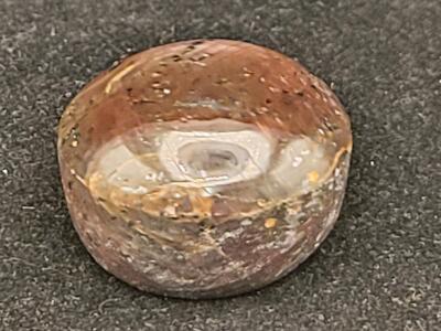 Massive 284.7ct Natural Ruby Cabochon, Brownish-Purple, 34.5x21.4mm, GLA Certified