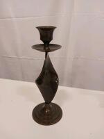 Set of 3 Mid-Century Modern Sculptural Metal Candle Holders - 4