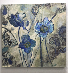 Floral Paisley Abstract Painting