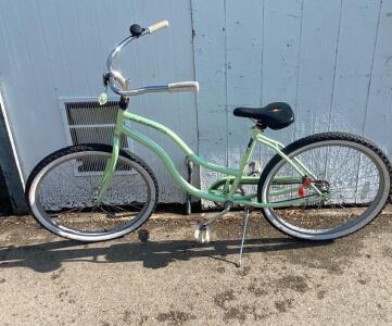 Aero Cruiser Bicycle, Step-Through Frame, Single-Speed, 26" Wheels, Coaster Brake, Mint Green