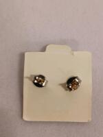 Sterling Silver Garnet Stud Earrings &ndash; 4mm Round January Birthstone - 3