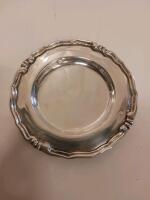 REAL Sterling Silver Bread/Dessert Plate, 6" Diameter, Scalloped Rim