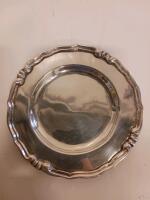 REAL Sterling Silver Bread/Dessert Plate, 6" Diameter, Scalloped Rim - 2