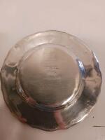 REAL Sterling Silver Bread/Dessert Plate, 6" Diameter, Scalloped Rim - 3