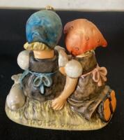 Goebel Hummel "Easter Time" Figurine #384, 4" Tall, Designed by Gerhard Skrobek ( R12 ) - 2