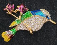 (2) Beautiful Hummingbird Pins - 2
