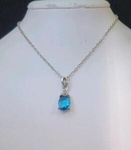 Aquamarine Gemstone Necklace