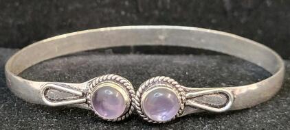 Amethyst Cuff Bracelet