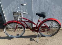 Indio Cruiser Bicycle &ndash; Red, Single-Speed, Classic Retro Style