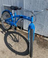 TOBUKERU Single-Speed Cruiser Bicycle, 26" Wheels, Blue, Steel Frame - 3