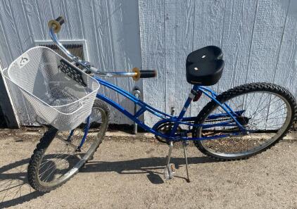 Schwinn Cruiser Bicycle, Single-Speed, 26" Wheels, Step-Through Frame, Blue