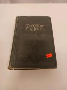 1895 Leather-Bound "Prophecies of Jesus" by J.G. Matteson, 34 Illustrations, 566 Pages