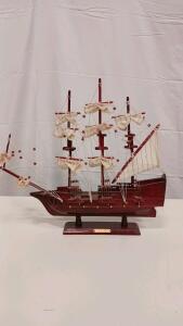 Corel Berlin 1674 Frigate Model Ship, 1:40 Scale, 32.7" Length, Handcrafted with Walnut Hull