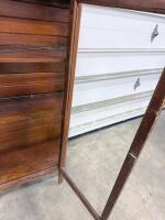 Wood & Glass Display Cabinet, 52&rdquo; Tall, 2 Adjustable Shelves, Side Viewing Panels, Hinged Glass Door - 7