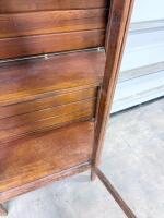 Wood & Glass Display Cabinet, 52&rdquo; Tall, 2 Adjustable Shelves, Side Viewing Panels, Hinged Glass Door - 11