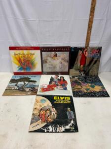 7 Vintage 12" Vinyl Records: Elvis Presley, Gospel, TV Soundtrack, Choir, Cam Floria, Signed LP