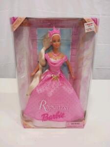 1997 Rapunzel Barbie Doll, SKU 17646, New in Box, 11.5" Tall, Blonde Hair, Pink Gown