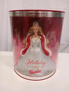 Barbie Holiday Celebration Special 2001 Edition Collector Doll, Mint in Box, UPC 074299299013
