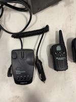 Assorted Two-Way Radios Midland GXT, Motorola T5000, Cobra MicroTalk, Fog Machine, Radar Detector, Mini Amp - 4