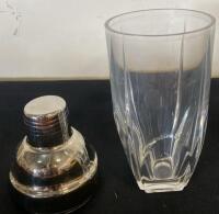 14 oz Glass Cobbler Cocktail Shaker with Built-in Strainer and Stainless Steel Cap (R12 ) - 3