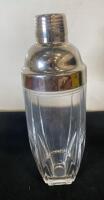 14 oz Glass Cobbler Cocktail Shaker with Built-in Strainer and Stainless Steel Cap (R12 ) - 4