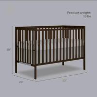 Dream On Me Synergy 5-in-1 Convertible Full Size Baby Crib, GREENGUARD Gold | BSA Verified, ASTM & CPSC Tested, 3-Position Mattress Support, Converts to Toddler, Day and Full Size Bed, 50 Lb, Walnut - 3