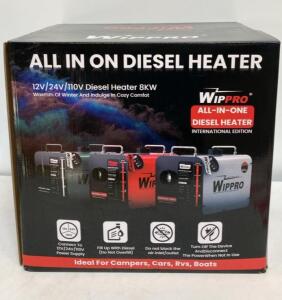WIPPRO 8KW All-in-One Diesel Air Heater with LCD Display and Remote Control