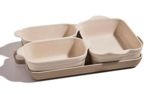 Our Place 5-Piece Nonstick Ceramic Bakeware Set &ndash; Cast Aluminum, Oven Safe to 450&deg;F, Space-Saving Design